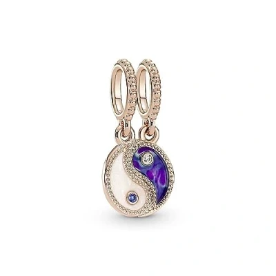 Image of Pandora Splittable Yin &amp; Yang Sparkling Dangle Charm 780098C01