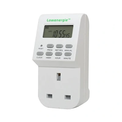 Image of Lowenergie 7 Day Programmable Digital Plug in Electronic Timer Socket 12 24 Hour (1)