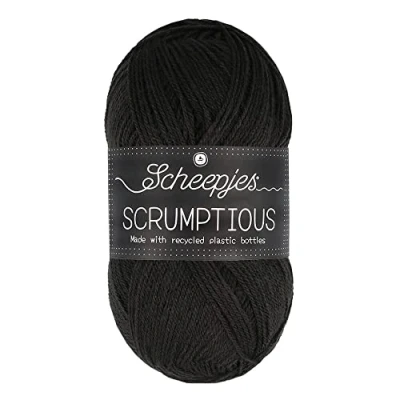 Image of Scheepjes Scrumptious 301 Charcoal Ice Cream Yarn 1x100g