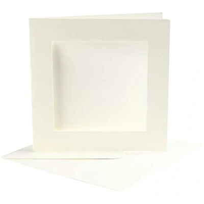 Image of Creativ Company 23740 10 Piece Passepartout Card, Off White , 12 5 x12 cm