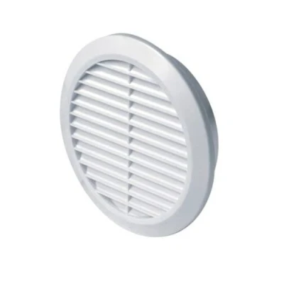 Image of White Circle Air Vent Grille 80mm / 3.14&quot; inch with Fly Screen/Anti Insect Mesh Round Ducting Ventilation Cover.