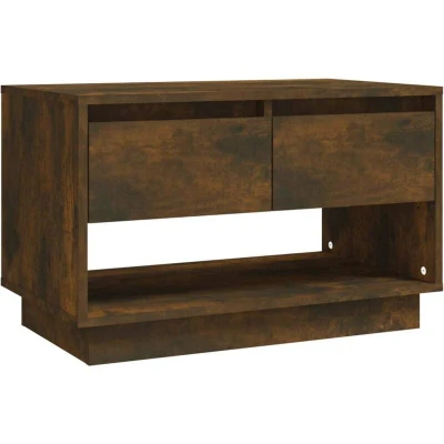 Image of vidaXL TV Cabinet Smoked Oak 70x41x44 cm Engineered Wood