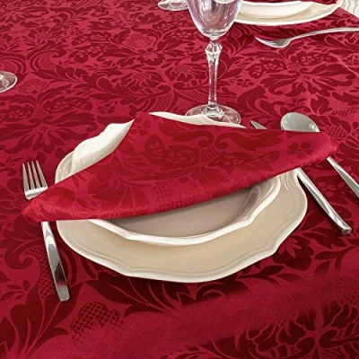 Image of BGEUROPE LUXURY BORDEAUX Napkins ANTI STAIN TREATMENT LARGE SIZES REF. MILANO (6 18 x (45 45cm))
