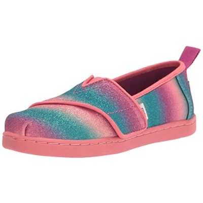 Image of TOMS Girl&#039;s Alpargata&#039; Loafer, Pink Dark Fuchsia, 3 UK Child