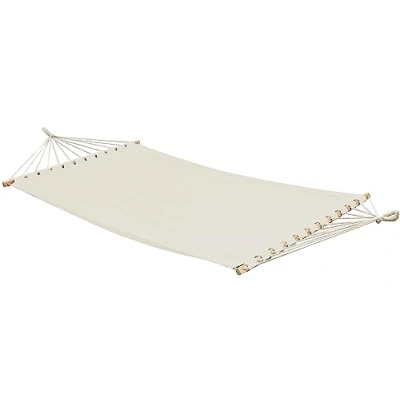 Image of AMANKA XXL double Hammock with spreader bars 200x120cm for two people Beige