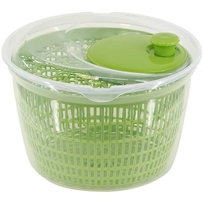 Image of GEEZY Salad Leaf Dryer Healthy Eating Large Spinner Veggies Drainer Colander Plastic Bowl