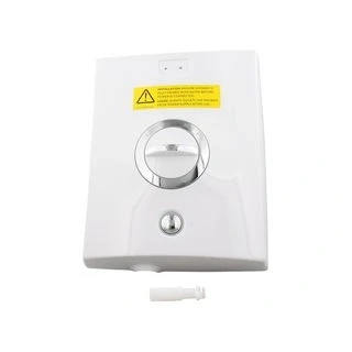 Image of Aqualisa Quartz Electric front cover White/Chrome