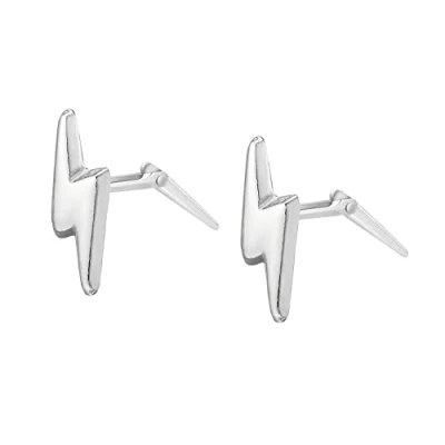 Image of Andralok Lightning Bolt Stud Earrings, Silver (PA 1670 MS 000 0)