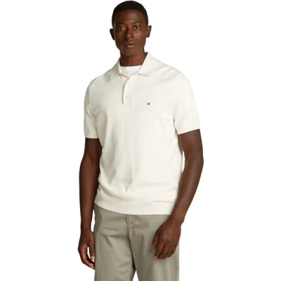 Image of Tommy Hilfiger Essential Polo shirt, Men&#039;s, Size: 3XL, Ivory petal