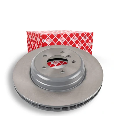 Image of 34116763824 Brake disc FEBI BILSTEIN 105719 Front Axle 348mm 30mm 5 Hole 120mm internally vented Coated High carbon BMW: Saloon, Touring, 6 Coupe