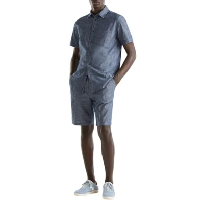 Image of United Colors of Benetton Men&#039;s Bermuda 4wv1u9005 Shorts, Blue, 32