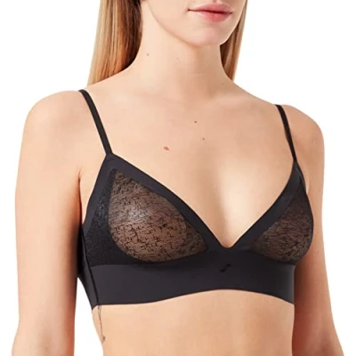 Image of Sloggi BY Superb SOFT BRA Triangle bra, Women&#039;s, Size: Large, Black