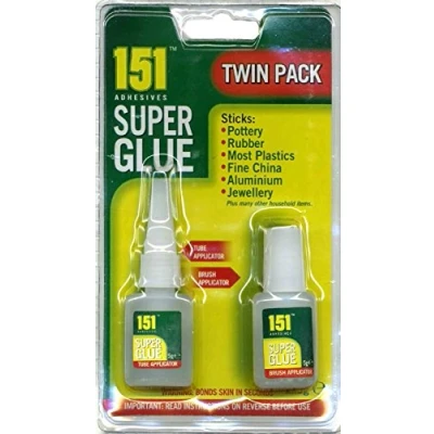 Image of Super Glue Twin pack 2 x 5g bottles