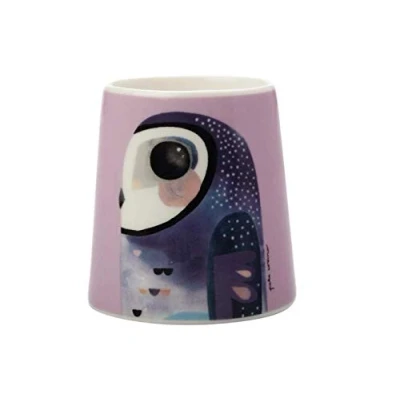 Image of Maxwell &amp; Williams Pete Cromer Porcelain 6cm Egg Cup Owl