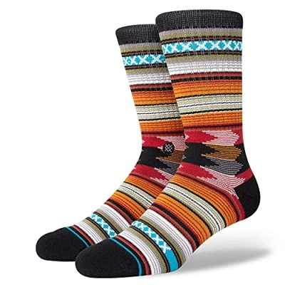 Image of Stance Baron Unisex Socks, Size: 5.5 7.5, Black