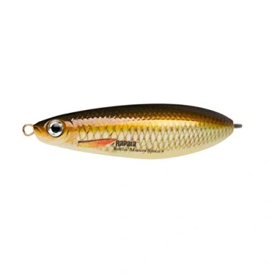 Image of Rapala Rattlin&#039; Minnow Spoon Fishing Lure Accessories with Sweeping Action Freshwater Spinning Bait Variable Running Depth 8 cm, 16 g Made in Estonia Jungle Perch
