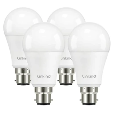 Image of Linkind Bayonet Light Bulb 100w Equivalent,Warm White 2700K, 13.5W 1521lm Super Bright B22d LED Bulbs,BC GLS Energy Saving Bulbs, Non Dimmable, 4 Pack