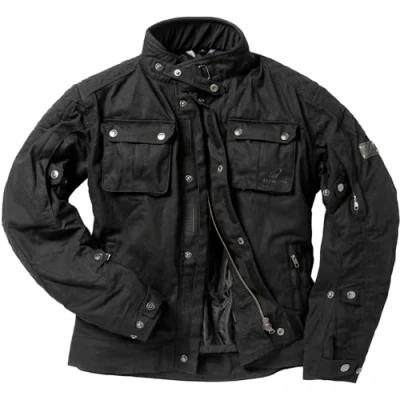 Image of Black Pendle Wax Motorcycle Jacket 5XL