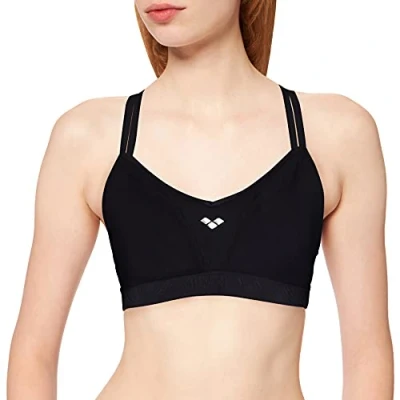 Image of Sand Women&#039;s Sports Bra Daphne Medium Hold B Cup, womens, 001898, Black, 85