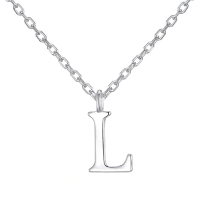 Image of Philip Jones Sterling Silver Initial L Necklace