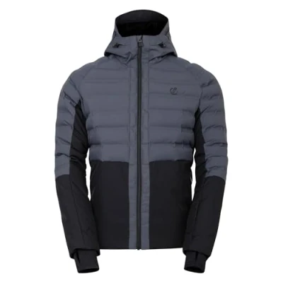 Image of Dare 2b Men&#039;s Water repellent Ollie II Ski Jacket Black Grey, Size: Xxl