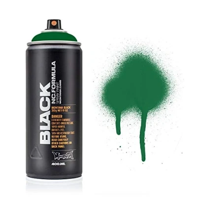 Image of Montana Black Spray Paint, Matt Finish, 400ml Can, Colour: BLK6060 Celtic