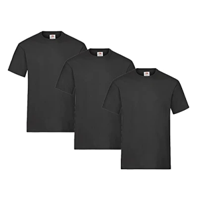 Image of Fruit of the Loom Men&#039;s T Shirt, Pack 3, 3XL