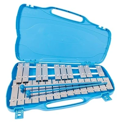 Image of Performance Percussion G2 G4 25 Note Glockenspiel with Silver Keys