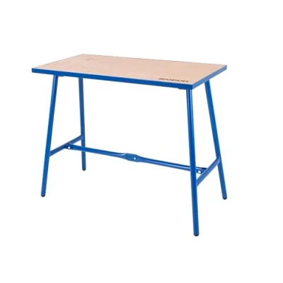 Image of BiGDUG Heavy Duty Folding Workbench 840h x 1000w 500d mm Transportable Workstation 150kg UDL (Blue)