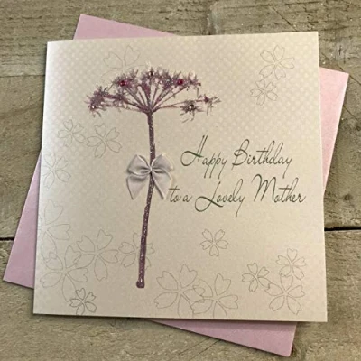 Image of WHITE COTTON CARDS BD51 Happy Birthday To A Lovely Mother Handmade Card