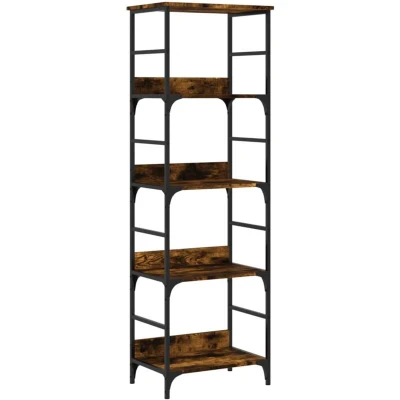 Image of Bookshelf Smoked Oak 50x33x153 cm Engineered Wood vidaXL