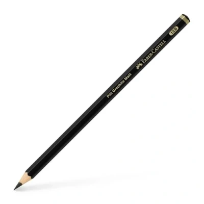 Image of Faber Castell Art &amp; Graphic Pitt Graphite Matt Pencil, Graphite, 12B, For Art, Craft, Drawing, Sketching, Home, School, University, Colouring