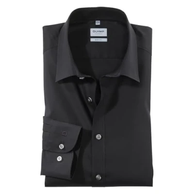 Image of Olymp Level Five Shirt Extra Long Sleeve Body Fit Black size 43