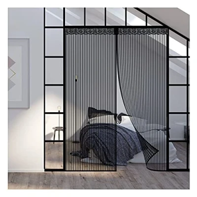 Image of Magnetic Fly Screen Door,190x200cm Anti Mosquito Curtain Door Screens Nets,Summer Ventilation Keep Away from Mosquitoes Insects Shuts Automatically