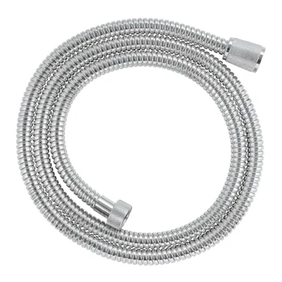 Image of GROHE VitalioFlex Metal Shower Hose 1.5 m, (Tensile Strength 50 kg, Pressure Resistance Up to 5 Bar, Heat 70C, Universal Connection G 1/2&#039;&#039; x 1/2&#039;&#039;), Chrome, 22108000