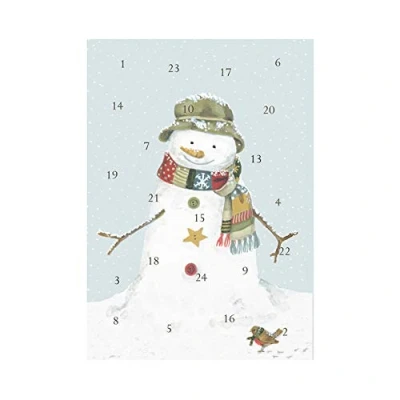 Image of Wrendale Designs &#039;Snowman&#039; Advent Calendar Card