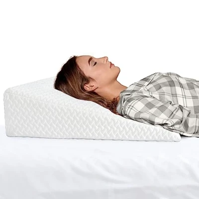 Image of Milliard Orthopedic Wedge Pillow, Memory Foam Support Bed for Sitting and Reading, Helps with Acid Reflux, GERD, Back/Leg Pain, Pressure Relief Washable Cover