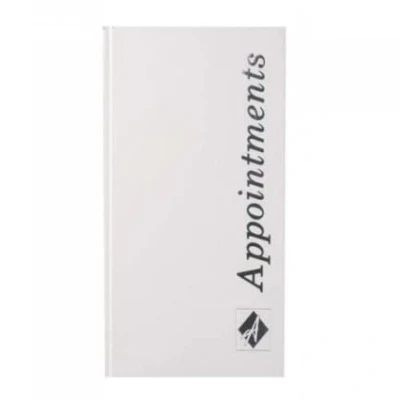 Image of Agenda Appointment Book Beauty 3 Column Assistant White