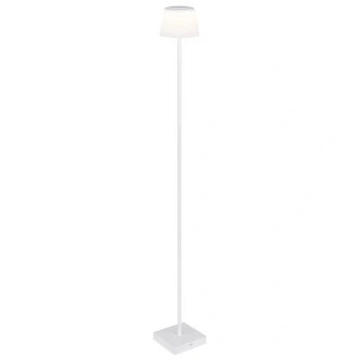 Image of Gregoir LED Integrated Floor Lamp Matt Black, White IP44 Dimmable 3000 4000K Touch Dimmer