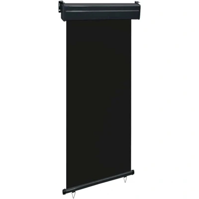 Image of vidaXL Balcony Side Awning 85x250 cm Black