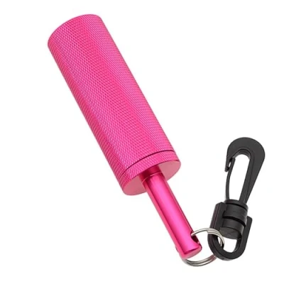 Image of WYYHAA Pink,Scuba Diving Stick, Aluminum Alloy Rattle, 360 Pointer with Clip for Underwater Shaker Noise Maker Snorkeling