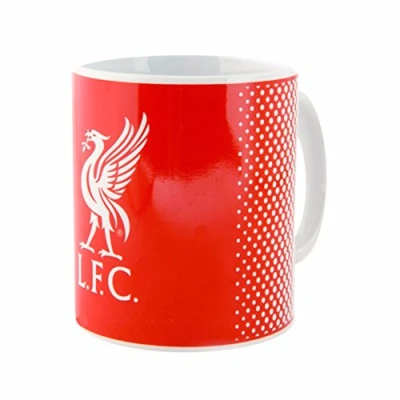 Image of Liverpool FC Official Fade Crest Design Ceramic Mug (One Size) (Red)