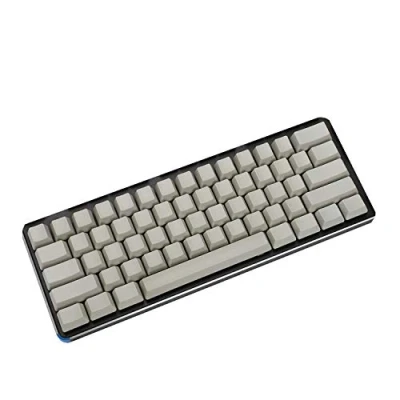 Image of YMDK Blank Thick PBT OEM Profile 61 ANSI Keycaps for MX Switches Mechanical Keyboard (Light Gray) (Only Keycap)