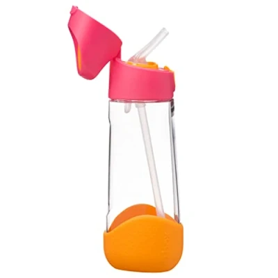 Image of b.box TritanTM Drink &amp; Water Bottle Easy Grip and Leakproof Lid Cool Modern Child Friendly Design, Best for After Sippy Cup 600ml/20