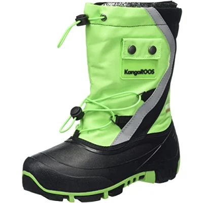 Image of KangaROOS Kanga Bean III Boots, Lime Jet Black, 7 UK