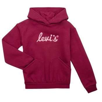 Image of Levi&#039;s Kids Lvg poster logo hoodie Girls Rhododendron Levis 16 years