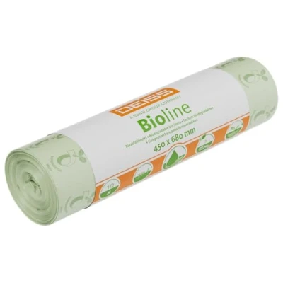Image of Deiss Bioline Organic Bin Liners, 30 L, Compostable, Pack of 10