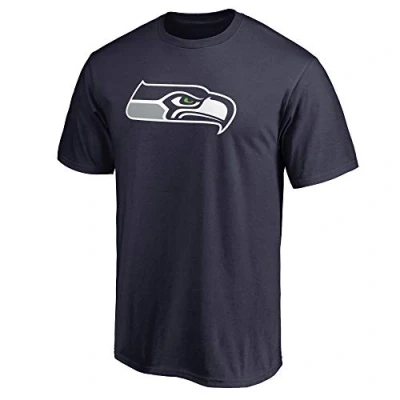 Image of Fanatics NFL Football T Shirt Seattle Seahawks Primary Logo Tee, blue, L