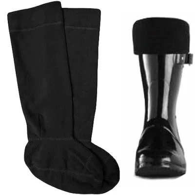 Image of Womens Fleece Wellie Socks Adult Ladies Welly Wellington Boot Thermal Liners Warm Outdoor Sock One Size 4 7