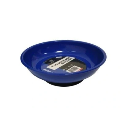 Image of Dunnet Tools 4 Inch Magnetic Round Dish Tray Sturdy Base for Screws Bolts Nuts Pins Needles Parts Tool Mechanic Heavy Duty Magnet